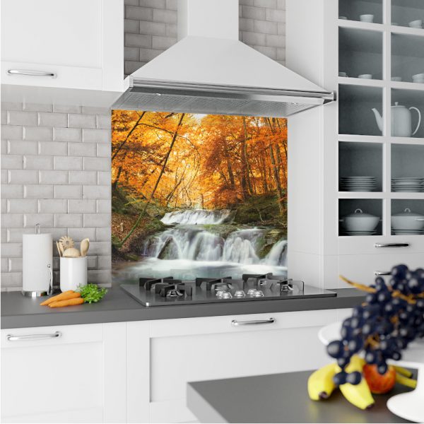 Kitchen Glass Splashback Heat Resistant Toughened Glass 60x65cm 