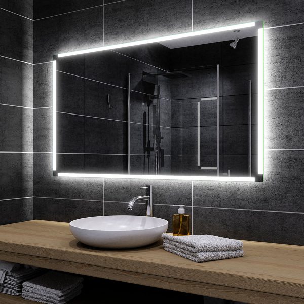 Led Bathroom Mirror Riga Alasta, Led Bathroom Mirror Light Not Working